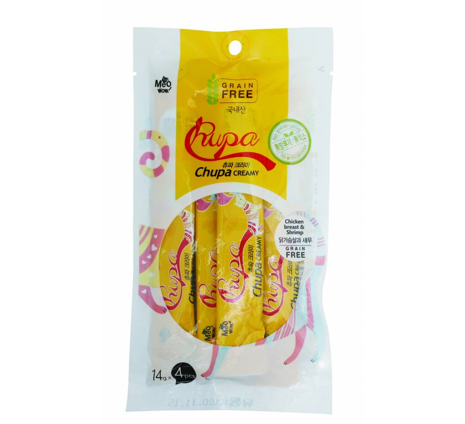 Bow Wow Chicken Breast & Shrimp (4 x 14g)